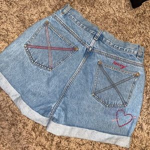 Vintage embroidered shorts